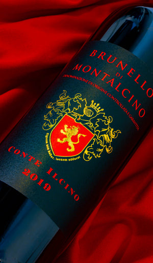 Rótulo do Conte Ilcino Brunello di Montalcino 2019, AISNA