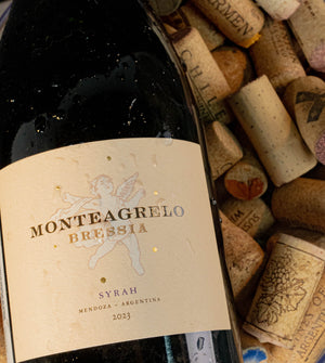 Rótulo do Monteagrelo Syrah, Bressia