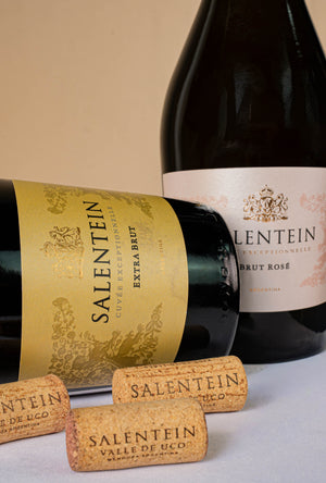 Salentein Cuvée Exceptionnelle Extra Brut e Brut Rosé com rolhas