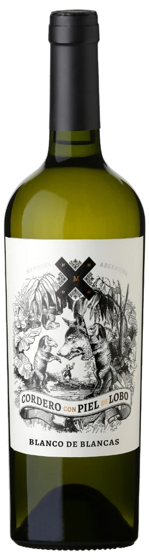 CORDERO CON PIEL DE LOBO BLANCO DE BLANCAS
